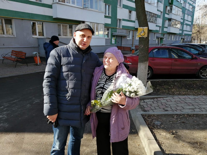Татьяна Михайловна Подпоринова с депутатом Артёмом Рязановым